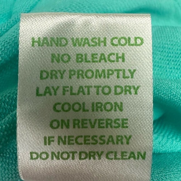 Lilly Pulitzer XS Cap Sleeve Fit Flare Dress Turquoise Pink Floral Print - Picture 7 of 9